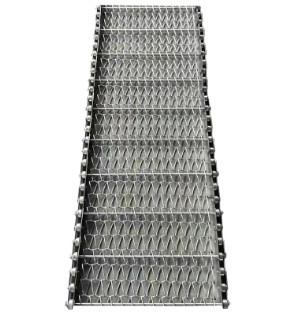 1mx0.6m Metaal Diamond Mesh Steel Wire Conveyor Belt