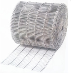 Transportband van voedsel de industriële Vlakke Flex Wire Extruded Steel Mesh voor Broodbaksel
