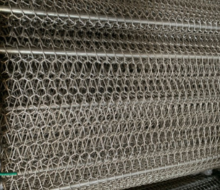 304 van de de Verbindingsdraad van de roestvrij staalketting het Drogen van Mesh Belt Roll For Cleaning
