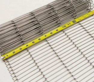 Hittebestendige Vlakke Flex SS 304 Draad Mesh Belt For Bake Conveyor