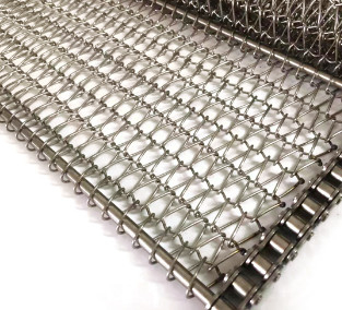 SS 304 Duidelijk Weefseldraad Mesh Flat Wire Mesh Belt voor Droge Noten die Machine roosteren