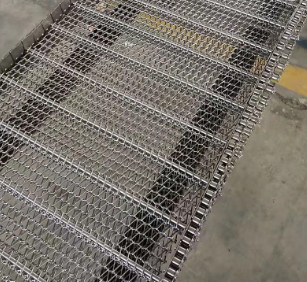 Het dubbel plooide Geweven Draadcomités Mesh Sheet Conveyor Belt 	1mx0.6m
