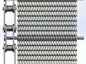 1mm het Netwerk van het het Metaalscherm van Flex Conveyor Belt Heavy Duty van het Roestvrij staaloog