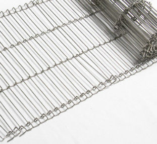 kwaliteit  Flat Flex 304 Stainless Steel Food Conveyor Belt Wire Mesh Fabriek