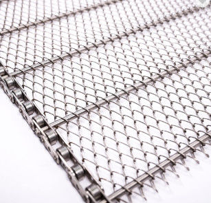 kwaliteit  High Temperature Resistance Chain Drive Flat Flex Belt Wire Mesh for Conveyor Fabriek