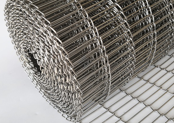 304 roestvrij staaldraad Mesh Chain Link Conveyor Belt voor Chocolademachine