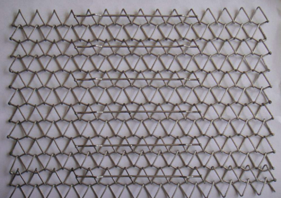 6m Evenwichtig Gelast Zonnepaneel Architecturaal Mesh Cladding Metal Wire For