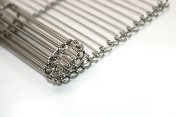 De Vlakte van de voedselrang buigt 304 Roestvrij staal Mesh Belt Weave Chain Wire voor Broodbaksel