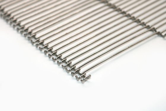 De Vlakte van de voedselrang buigt 304 Roestvrij staal Mesh Belt Weave Chain Wire voor Broodbaksel