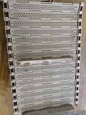 SS304 roestvrij staaldraad Mesh Conveyor Belt Slat Chain