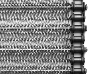 het Roestvrije staal Mesh Belt Wire Cookies Conveyor van de koppelingsketting