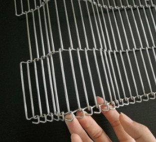 Riem van kleder de Vlakke Flex Wire Mesh Oven Conveyor voor Voedselmateriaal