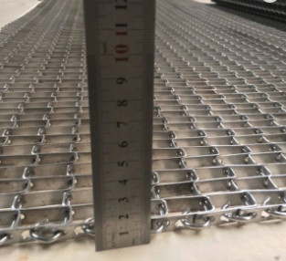 304 de Transportbanden van roestvrij staalflex weave square wire mesh