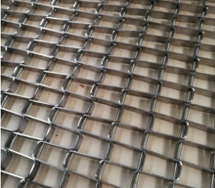 304 de Transportbanden van roestvrij staalflex weave square wire mesh