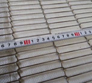 De lichtgewicht Vlakke Flex SS Verwerking van Draadmesh conveyor belt for food