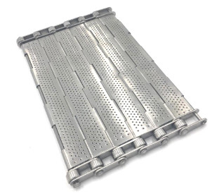 Plaat de op hoge temperatuur van Draadmesh conveyor belt slat band