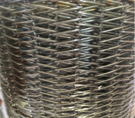 316L roestvrij staaltransportband Vlak Flex Belt Chain Link Mesh
