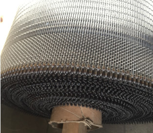 316L roestvrij staaltransportband Vlak Flex Belt Chain Link Mesh