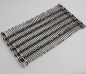 ODM Ketting Gedreven Spiraalvormige Diepvriezerriem Geweven Geplooide Draad Mesh Conveyor