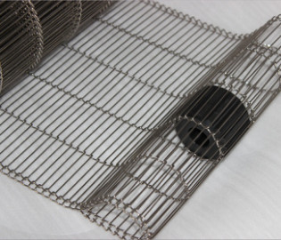 OEM Roestvrij staal Vlak Flex Oven Conveyor Belt Mesh Metal