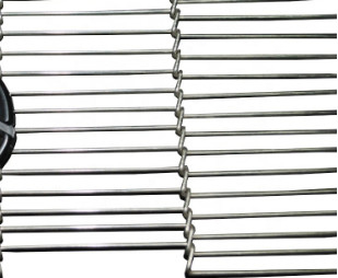 De PizzaTransportband Vlak Flex Metal Wire Mesh van de voedselrang SUS304