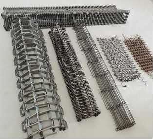 Roestvrij staal 304 Metaal Mesh Conveyor Belt Food Industry