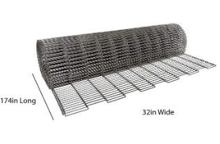Elektrolytische Hoefijzerkettingstransportband Mesh Material 304