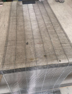 Elektrolytische Hoefijzerkettingstransportband Mesh Material 304