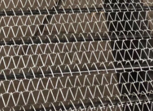 316 Roestvrij staal Diamond Shape Metal Mesh 3,4 Uitgebreide Transportbanden van de Metaallat
