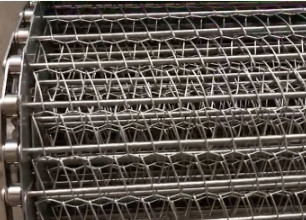 316 Roestvrij staal Diamond Shape Metal Mesh 3,4 Uitgebreide Transportbanden van de Metaallat