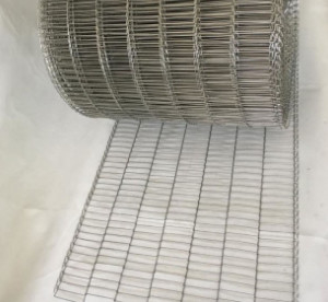 SS304 SS316 Vlak Mesh Type Conveyor Belt Wire voor Chocoladekoekje het Vervoeren