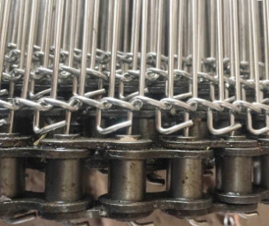SS304 SS316 Vlak Mesh Type Conveyor Belt Wire voor Chocoladekoekje het Vervoeren