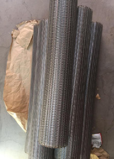 De Vlakke Draad Diamond Mesh Steel Screen Conveyor Belt van de kettingsverbinding