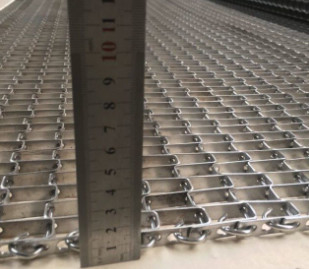 Vlakke Flex Enrobe Stainless Steel Conveyor-Riemdraad Mesh For Bakery