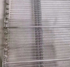 Het Voedselrang 304 van de oogverbinding de Transportband Aangepaste Grootte van de Roestvrij staaldraad