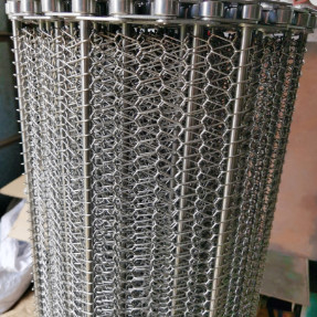 WeerstandsKettingoverbrenging op hoge temperatuur Vlak Flex Belt Wire Mesh voor Transportband