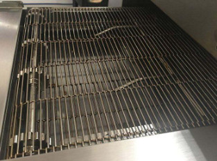 Pizzaoven 316 de Transportbandvoedsel Mesh Belt For Baking van de Roestvrij staaldraad