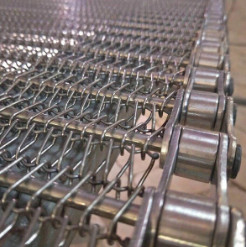 Op zwaar werk berekende Vlakke GI Draad Mesh Food Industry Conveyor Belt