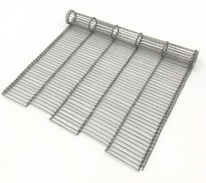 Gelast 304SS-Voedsel Mesh Belt Wire Fabric voor de Transportband van de Ladderketting