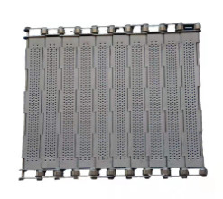 De Verbinding van de Kettingsmesh belt plate slat conveyor van het douaneroestvrije staal