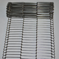 Aangepaste Hittebestendige Vlakke Flex Wire Oven Food Mesh-Riem Schermende Broodjes