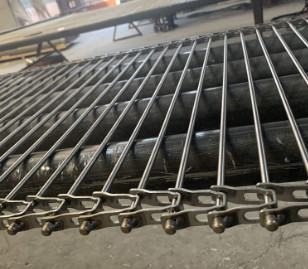 Dubbel Evenwichtige SS201-lidstaten Wire Mesh van de Roestvrij staalTransportband