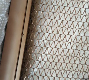 Decoratieve Spiraalvormige Draadketting Mesh Belt Architectural Mesh Panels