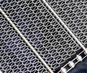 1mm het Netwerk van het het Metaalscherm van Flex Conveyor Belt Heavy Duty van het Roestvrij staaloog