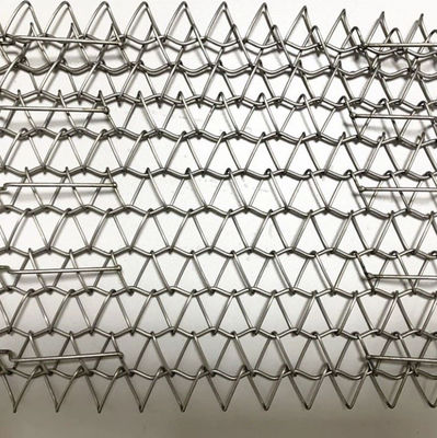 De Voorgevel van Koolstofstaalrod mesh crimped woven metal grid voor Decoratie