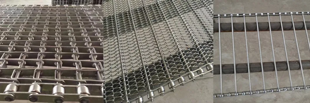 Gedreven het Latjeketting van Mesh Conveyor Belt SS van de Roldraad met Gehechtheid 2