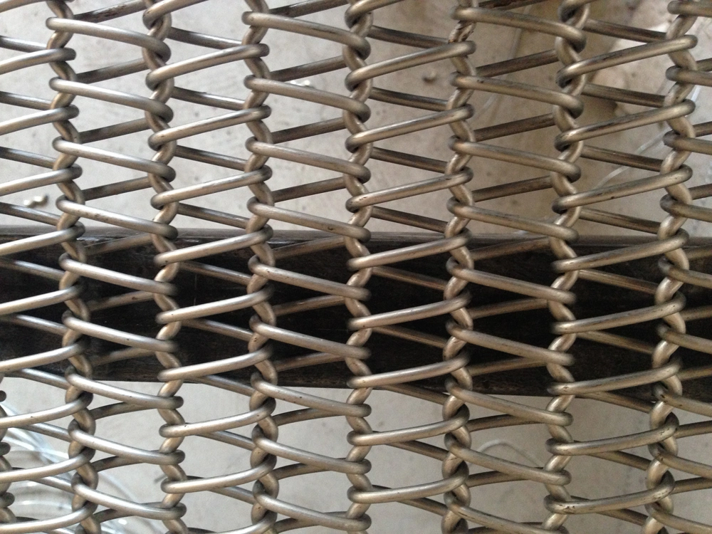 Gedreven het Latjeketting van Mesh Conveyor Belt SS van de Roldraad met Gehechtheid 11
