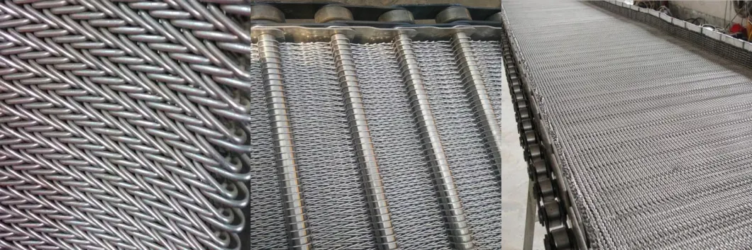 Gedreven het Latjeketting van Mesh Conveyor Belt SS van de Roldraad met Gehechtheid 13