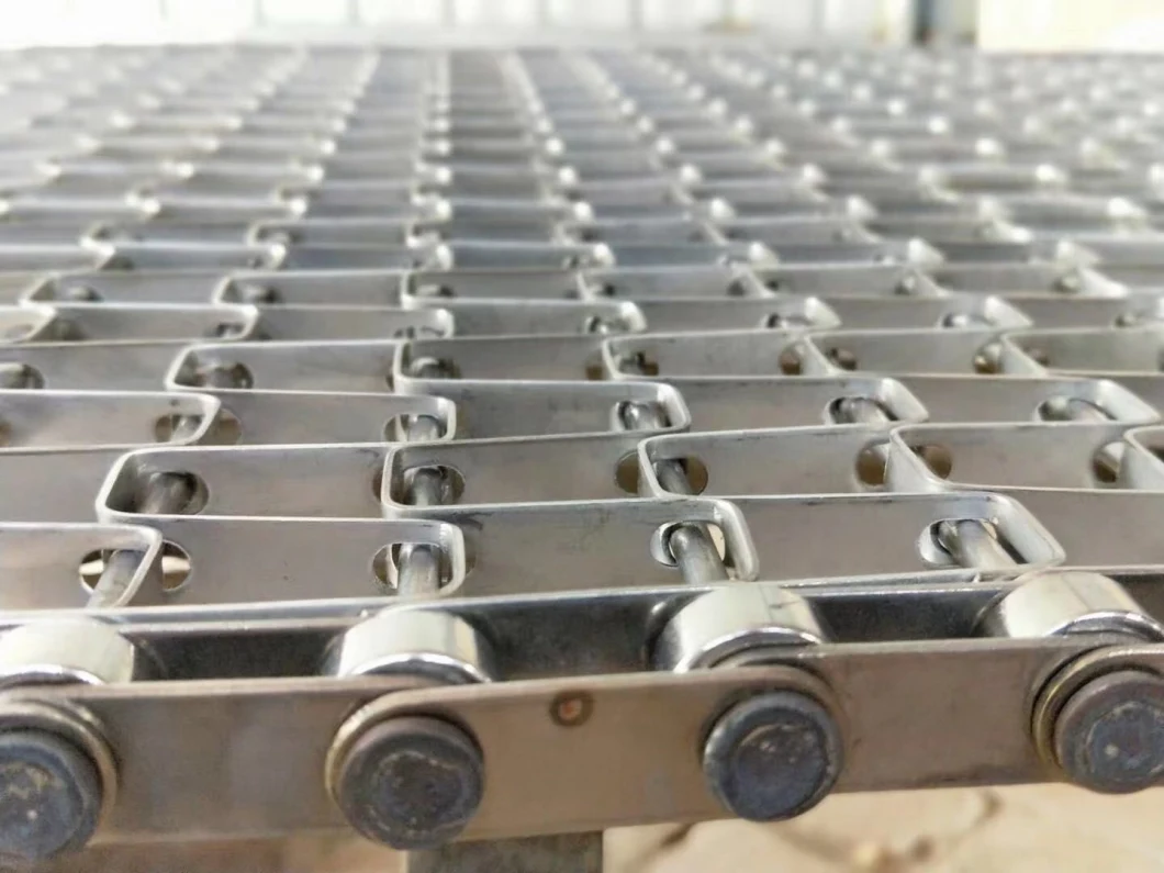 Gedreven het Latjeketting van Mesh Conveyor Belt SS van de Roldraad met Gehechtheid 16