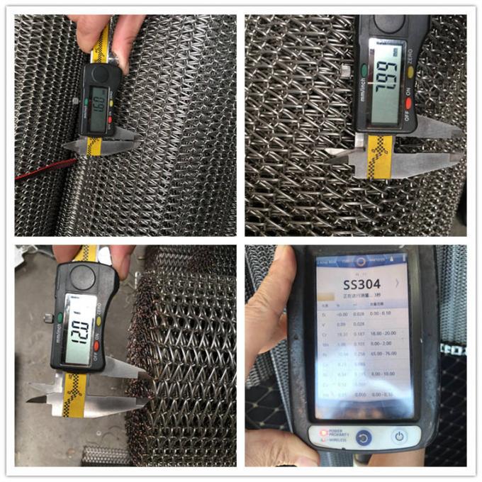 304 de Systemen van Mesh Belt Ladder Chain Conveyor van het roestvrij staalvoedsel 10